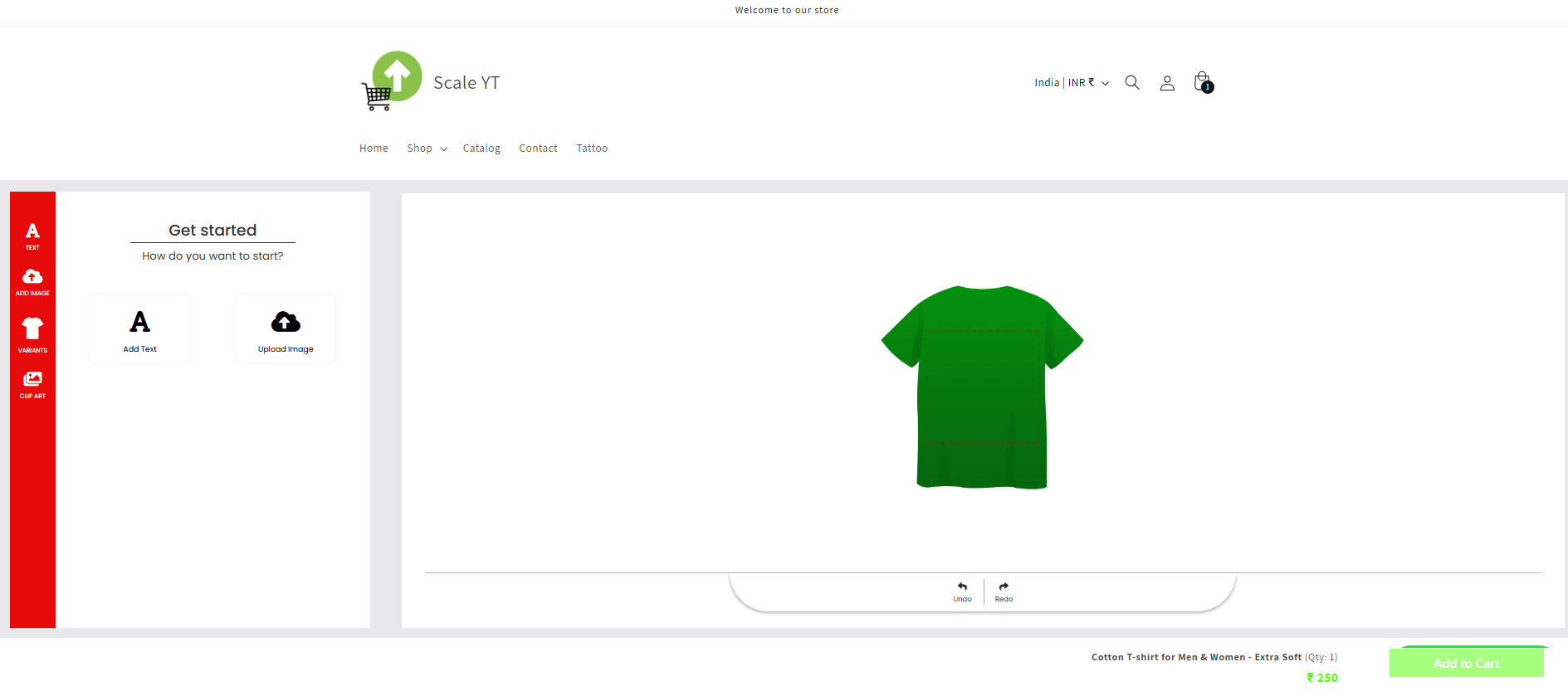Customization Option for Registered Users Image